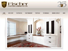 Tablet Screenshot of fischercustomcabinets.com